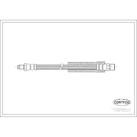 Corteco Brake Hose, 19018507 19018507